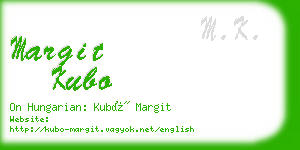 margit kubo business card